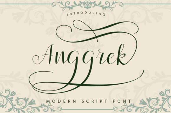 Anggrek Font for Business Branding