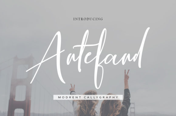 Antefand: A Modern Script Font for Web Design Projects