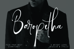 Baropetha Family: A Script Font for Modern Branding