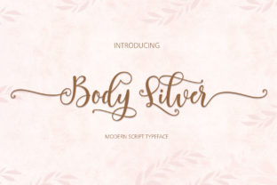 Body Silver: A Script Font for Crafters and Designers