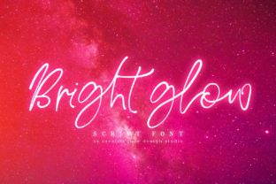 Bright Glow: A Script Font for Editorial Design