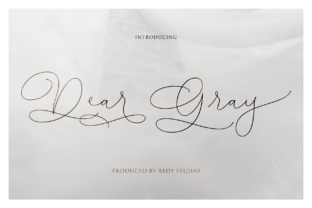 Dear Gray: A Modern Calligraphy Font for Handmade Creations