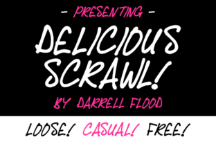 Delicious Scrawl: A Handwritten Font for Thoughtful Design