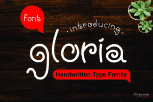 Gloria Script Font for Handmade Creations