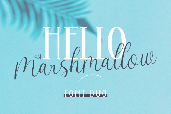 Hello Marsmallow Duo Font for Handmade Creations