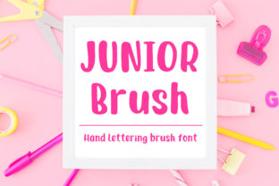 Junior Brush: A Handwritten Font for Creative Makers