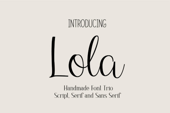 Lola Trio: A Versatile Font for Modern Editorial Design