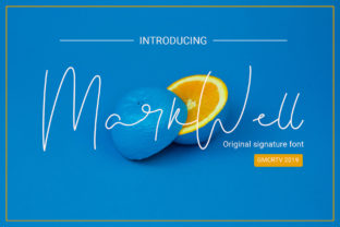 Markwell: A Handwritten Script Font for Authentic Editorial Design