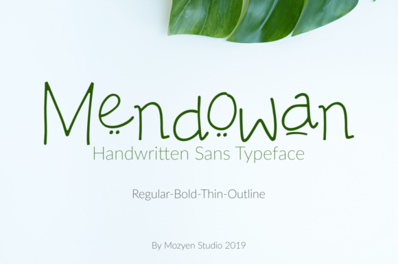 Mendowan Family Script Font Review