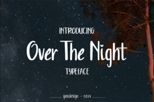 Over the Night: A Handwritten Font for Heartfelt Creations
