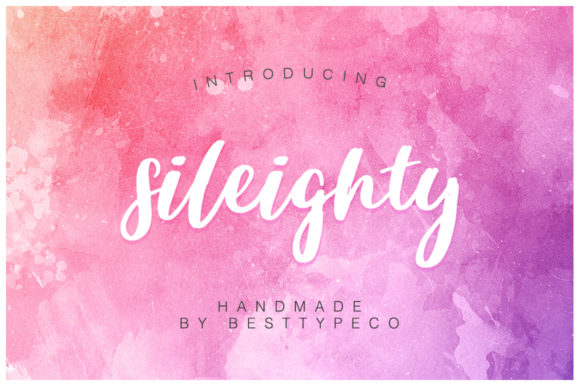 Sileighty: A Playful Script Font for Branding and Design