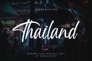 Thailand Font: A Modern Script for Editorial Elegance