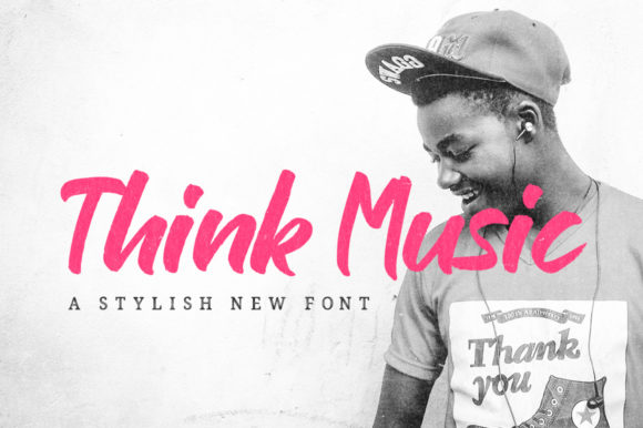 Think Music: A Script Font That Elevates Digital Design