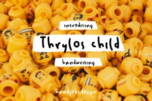 Thrylos Child: A Handwritten Font for Business Branding