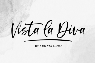 Vista La Diva: A Script Font for Romantic Branding